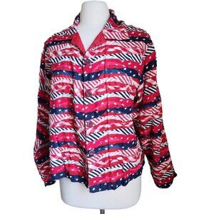 Women American Flag Top Women‎ LARGE 4th of July Outfits American Flag Patriotic
